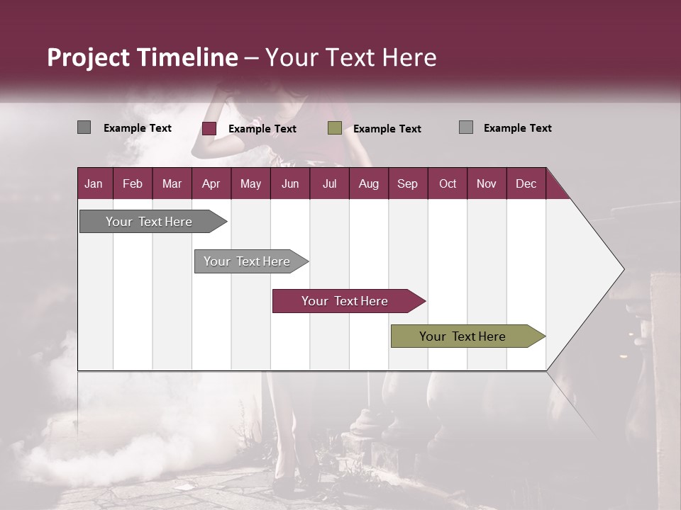 Sexy Twilight Pose PowerPoint Template