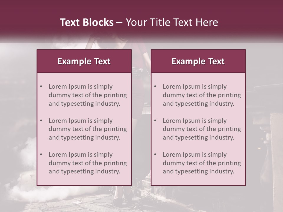 Sexy Twilight Pose PowerPoint Template