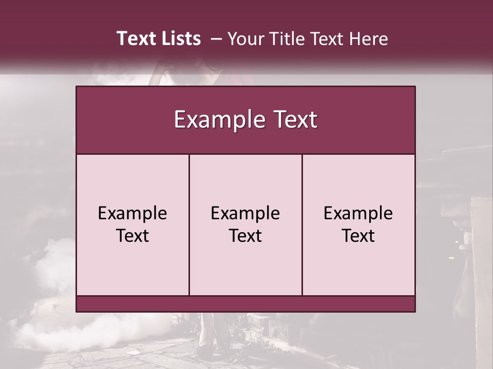 Sexy Twilight Pose PowerPoint Template
