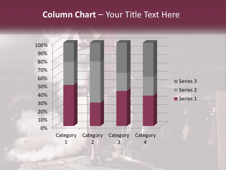 Sexy Twilight Pose PowerPoint Template