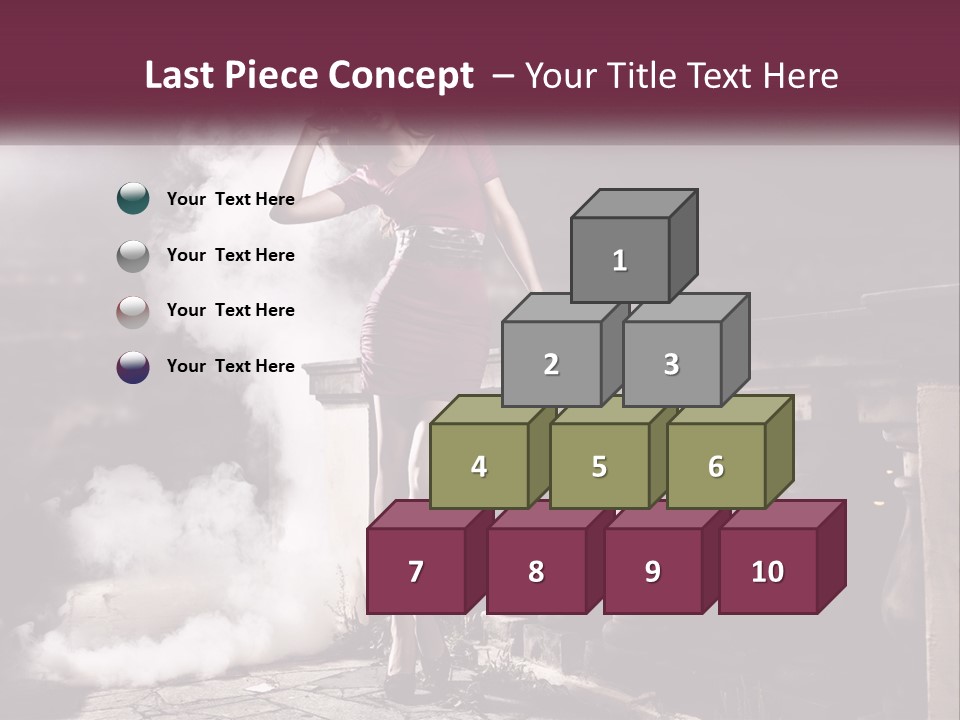 Sexy Twilight Pose PowerPoint Template