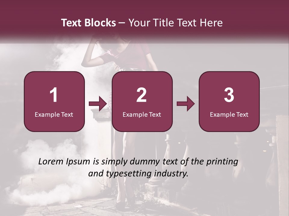 Sexy Twilight Pose PowerPoint Template