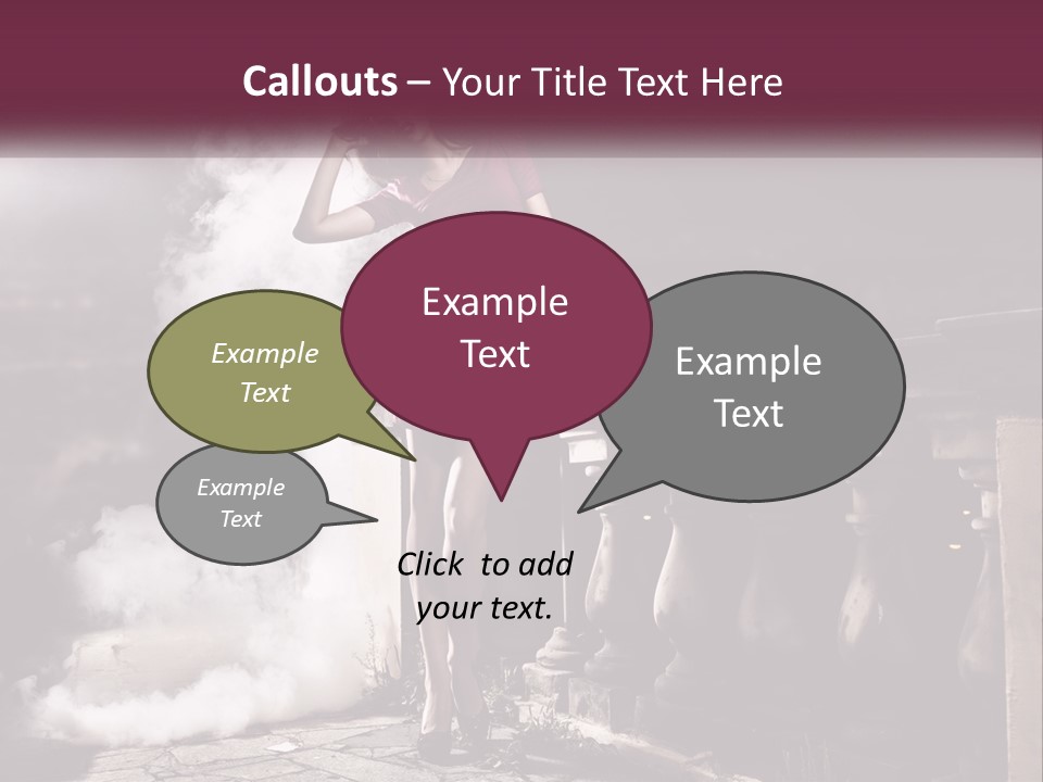 Sexy Twilight Pose PowerPoint Template
