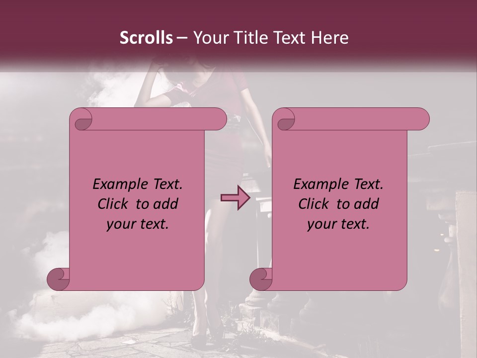 Sexy Twilight Pose PowerPoint Template