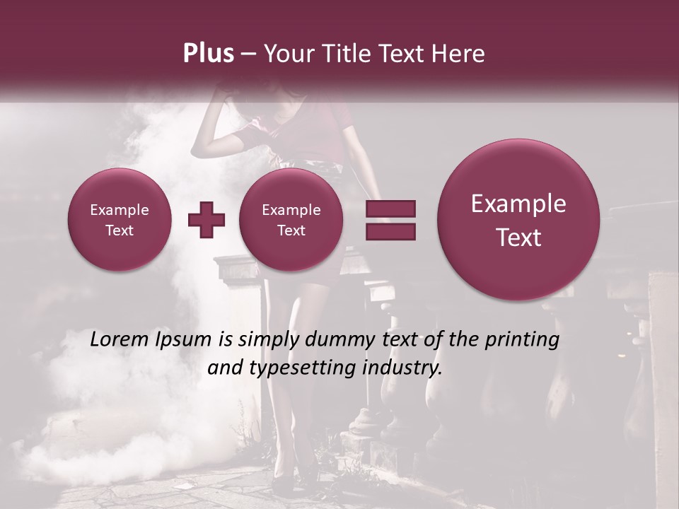 Sexy Twilight Pose PowerPoint Template