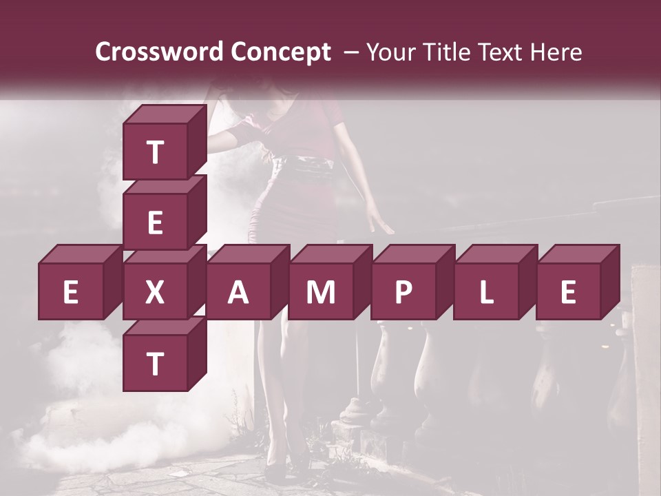 Sexy Twilight Pose PowerPoint Template