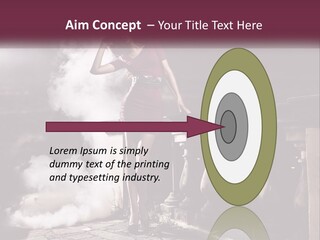 Sexy Twilight Pose PowerPoint Template