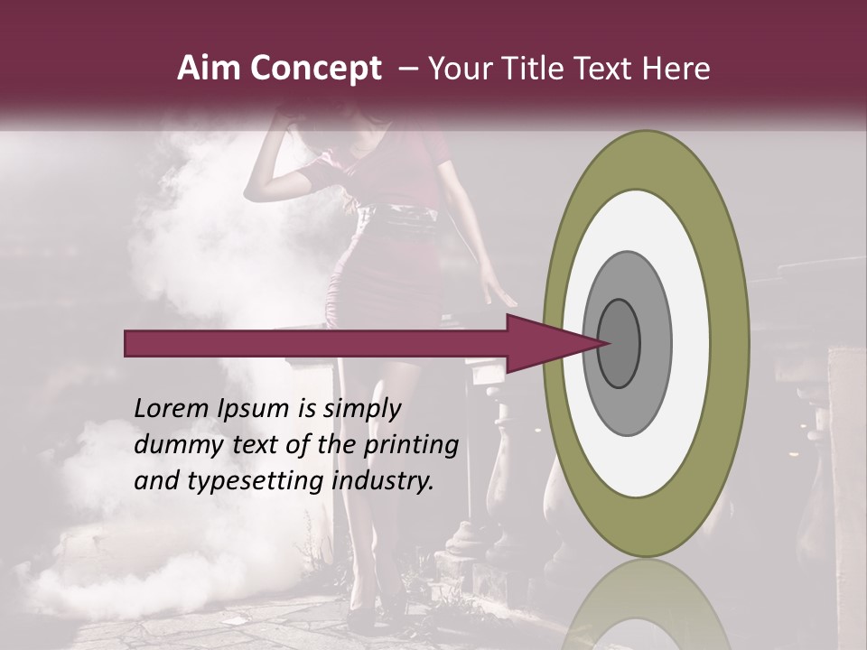 Sexy Twilight Pose PowerPoint Template