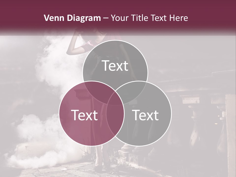 Sexy Twilight Pose PowerPoint Template