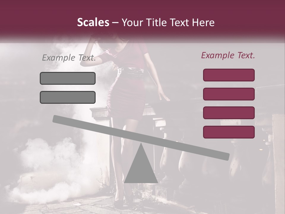 Sexy Twilight Pose PowerPoint Template