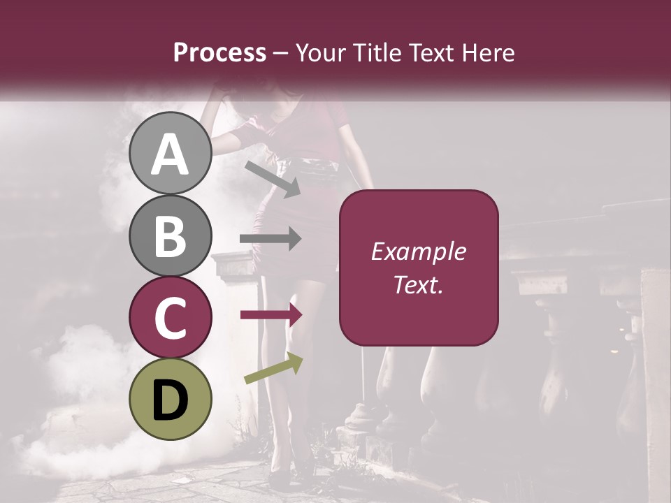 Sexy Twilight Pose PowerPoint Template