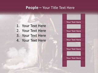 Sexy Twilight Pose PowerPoint Template