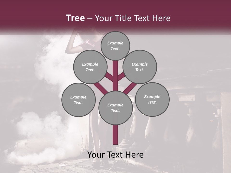 Sexy Twilight Pose PowerPoint Template