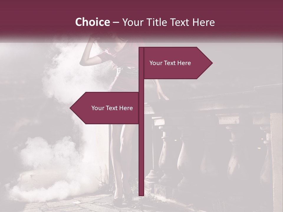 Sexy Twilight Pose PowerPoint Template