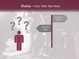 Sexy Twilight Pose PowerPoint Template
