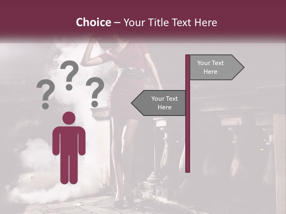 Sexy Twilight Pose PowerPoint Template