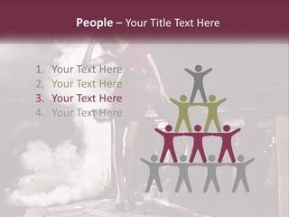 Sexy Twilight Pose PowerPoint Template