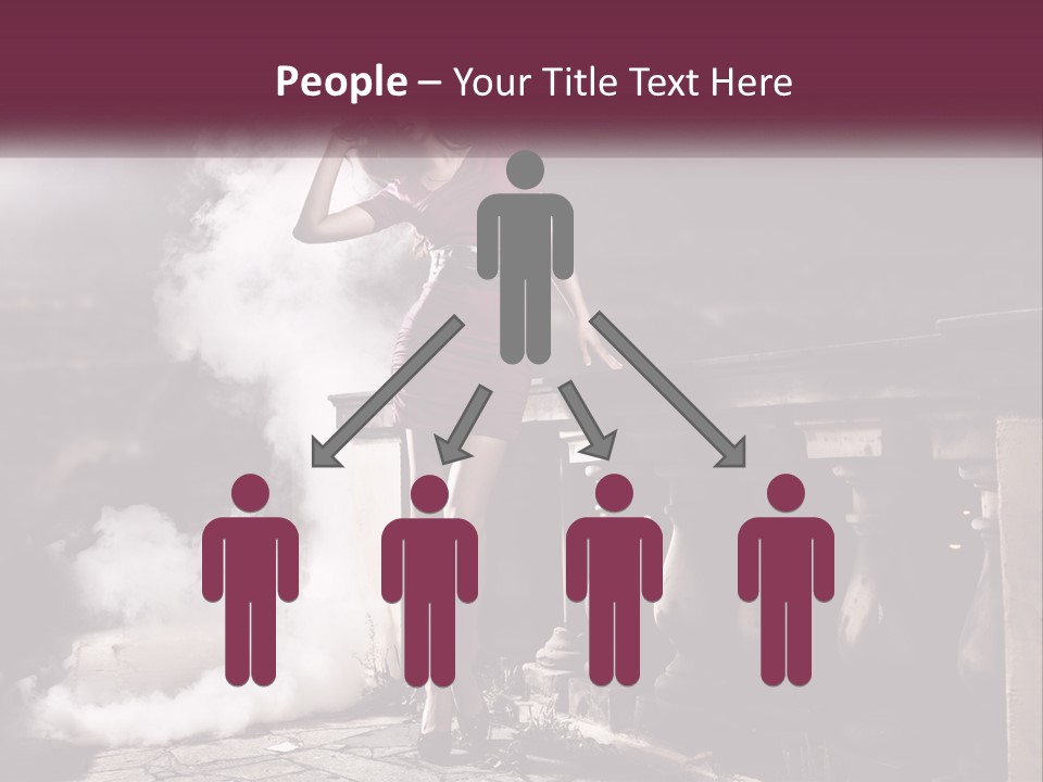 Sexy Twilight Pose PowerPoint Template