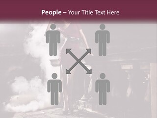 Sexy Twilight Pose PowerPoint Template
