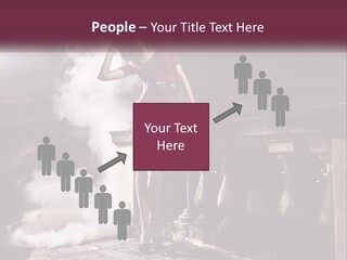 Sexy Twilight Pose PowerPoint Template