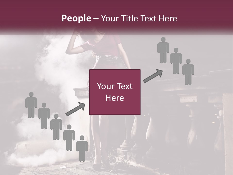 Sexy Twilight Pose PowerPoint Template