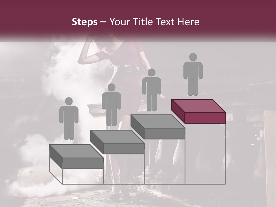 Sexy Twilight Pose PowerPoint Template