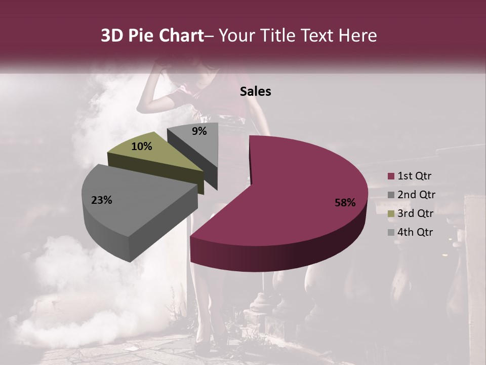 Sexy Twilight Pose PowerPoint Template
