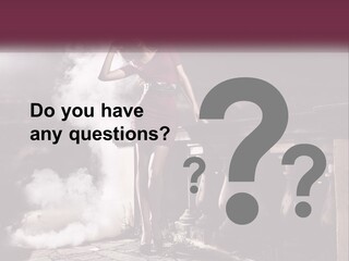 Sexy Twilight Pose PowerPoint Template