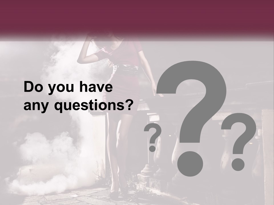 Sexy Twilight Pose PowerPoint Template