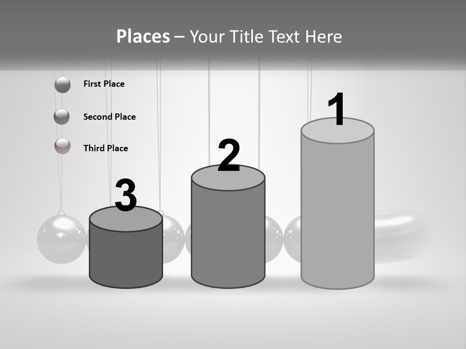 Ball Force Grey PowerPoint Template