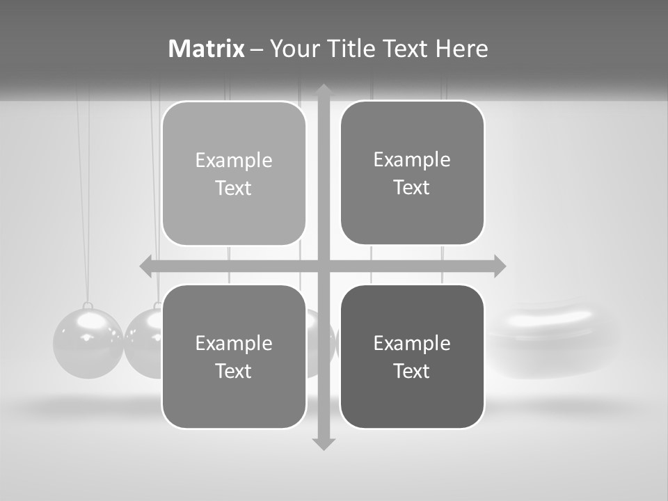 Ball Force Grey PowerPoint Template