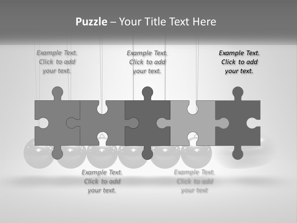 Ball Force Grey PowerPoint Template