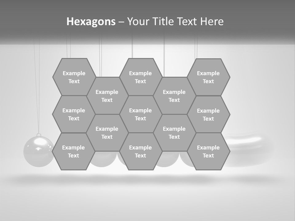 Ball Force Grey PowerPoint Template