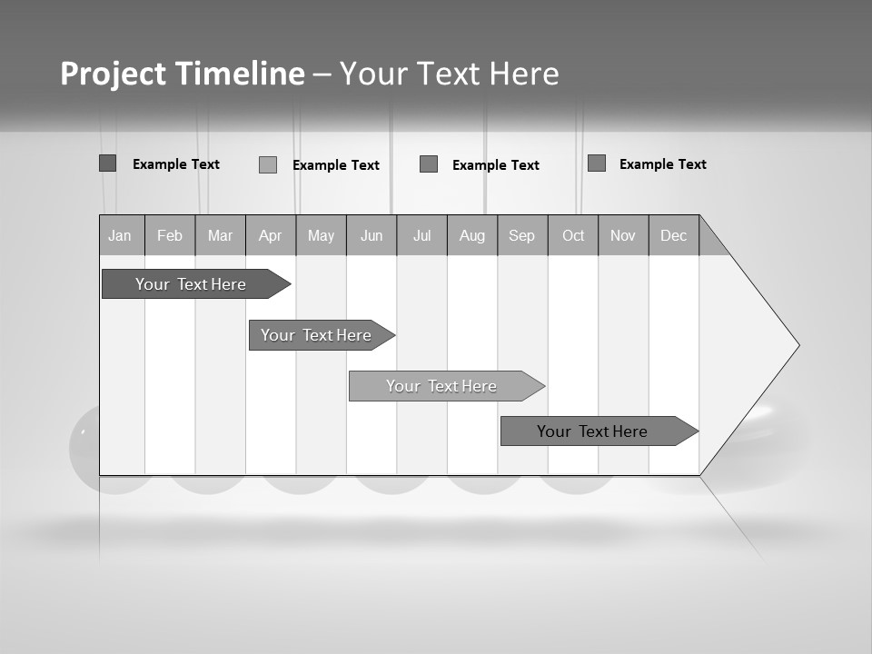 Ball Force Grey PowerPoint Template