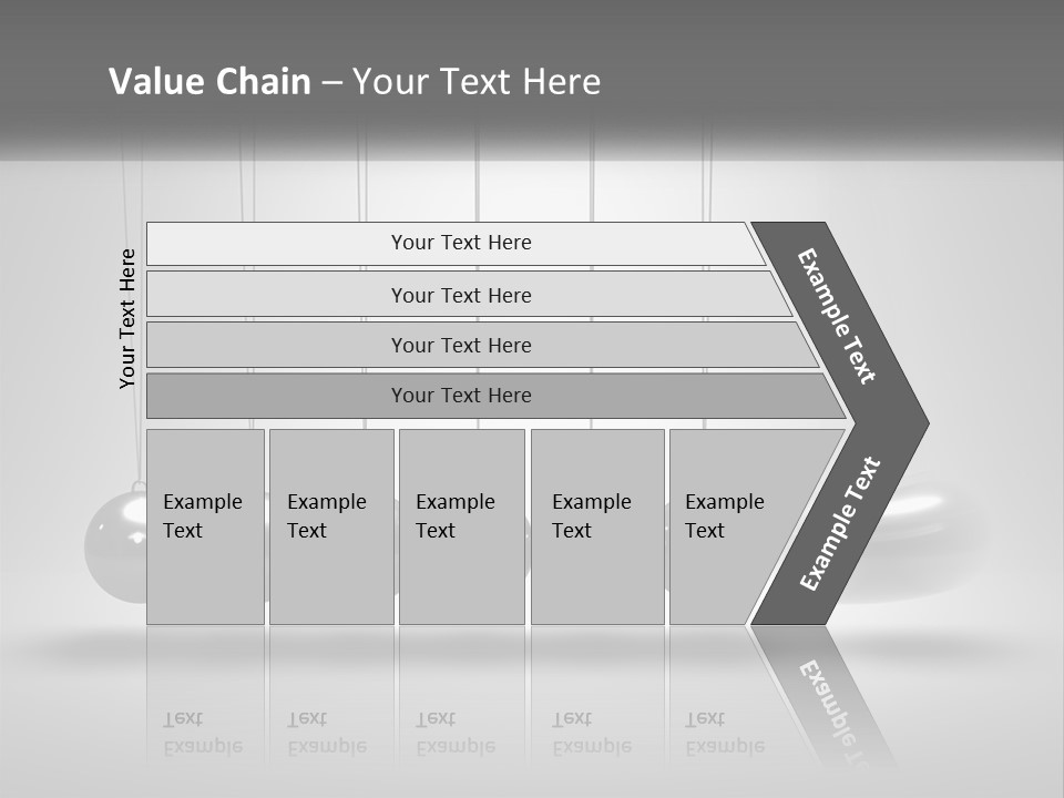 Ball Force Grey PowerPoint Template