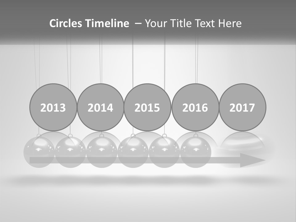 Ball Force Grey PowerPoint Template