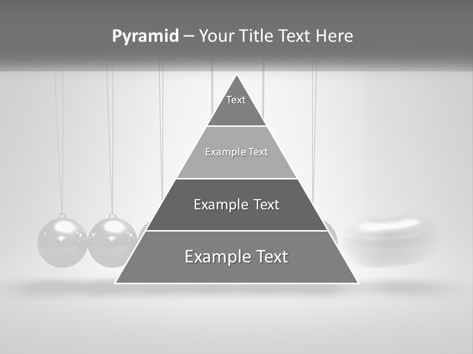 Ball Force Grey PowerPoint Template