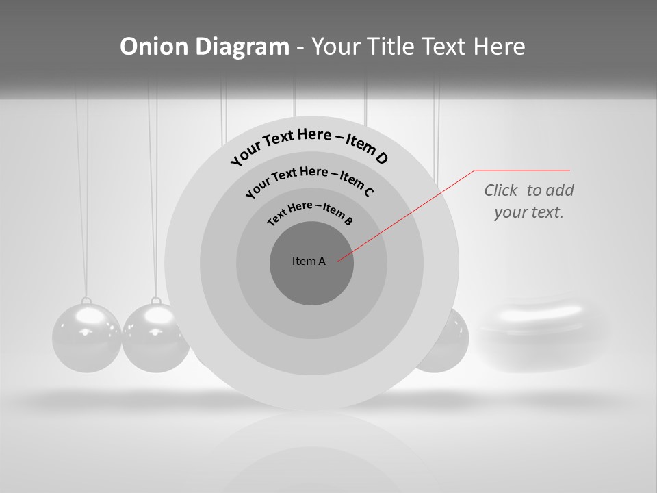 Ball Force Grey PowerPoint Template