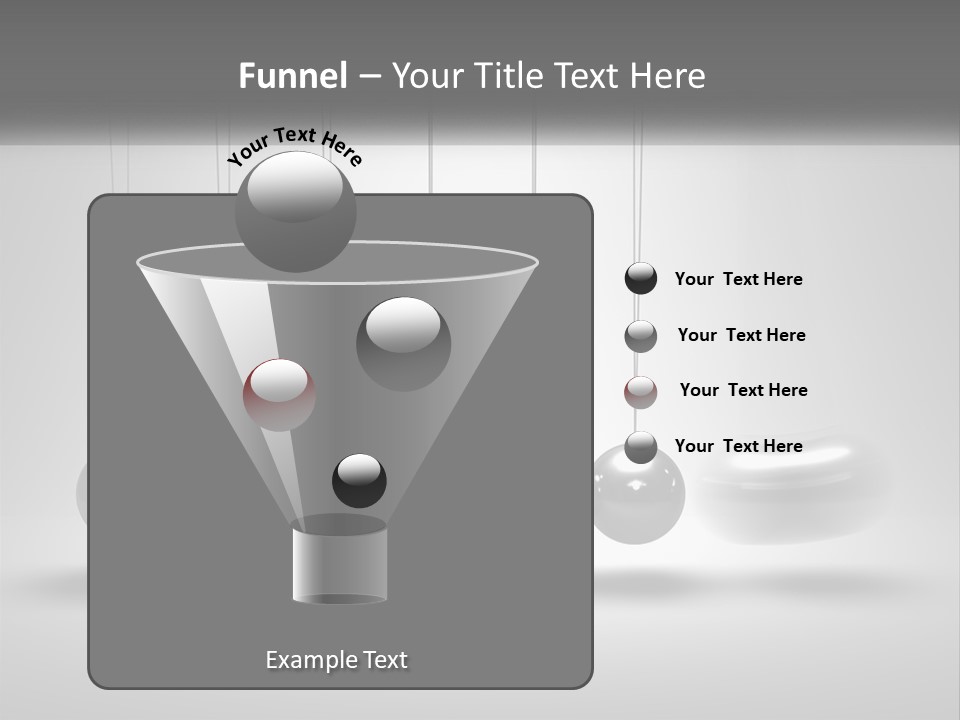 Ball Force Grey PowerPoint Template