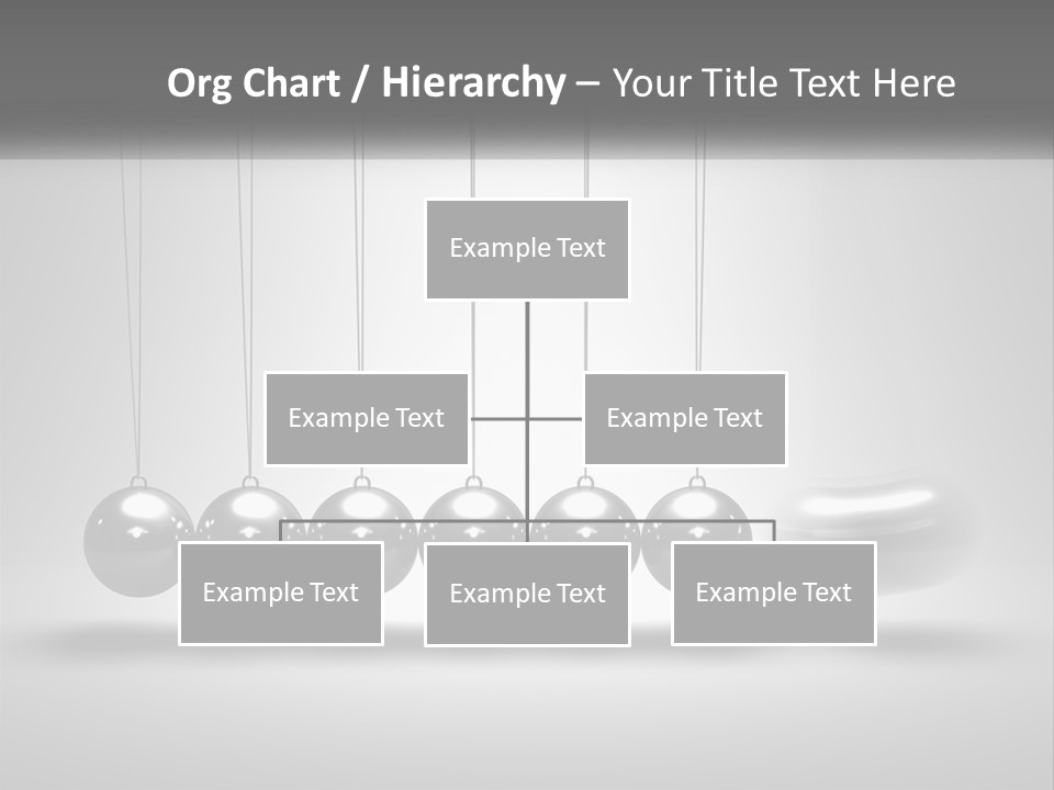 Ball Force Grey PowerPoint Template