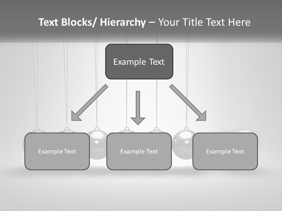 Ball Force Grey PowerPoint Template