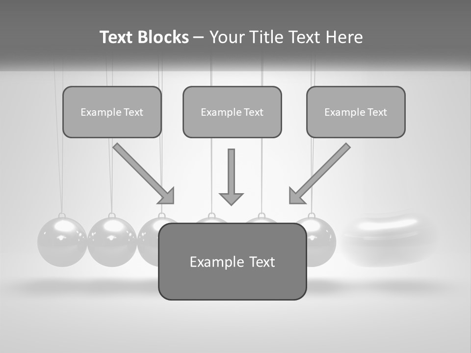 Ball Force Grey PowerPoint Template