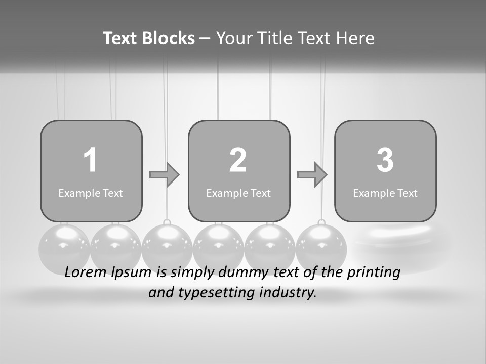 Ball Force Grey PowerPoint Template