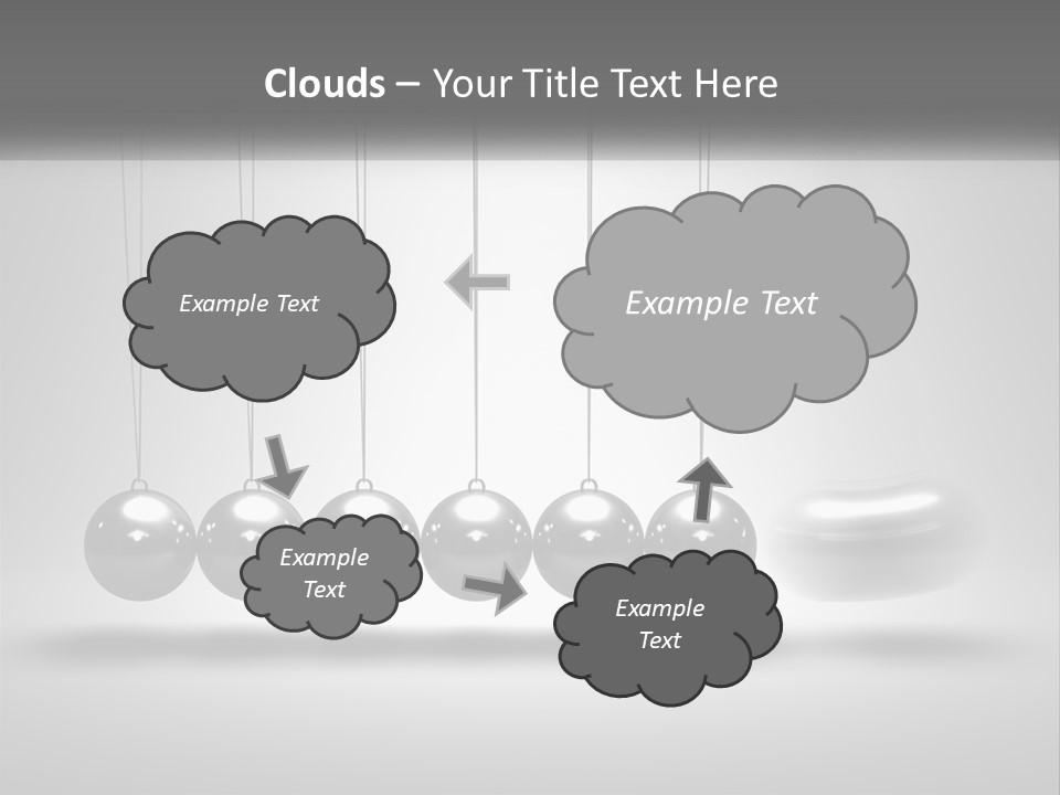 Ball Force Grey PowerPoint Template