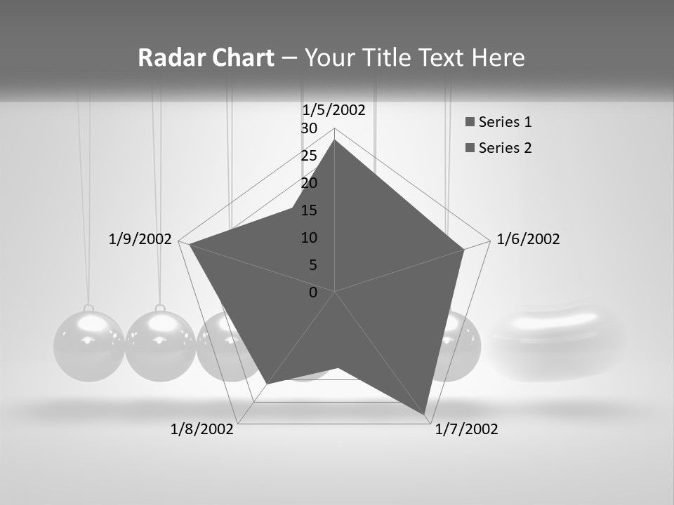 Ball Force Grey PowerPoint Template