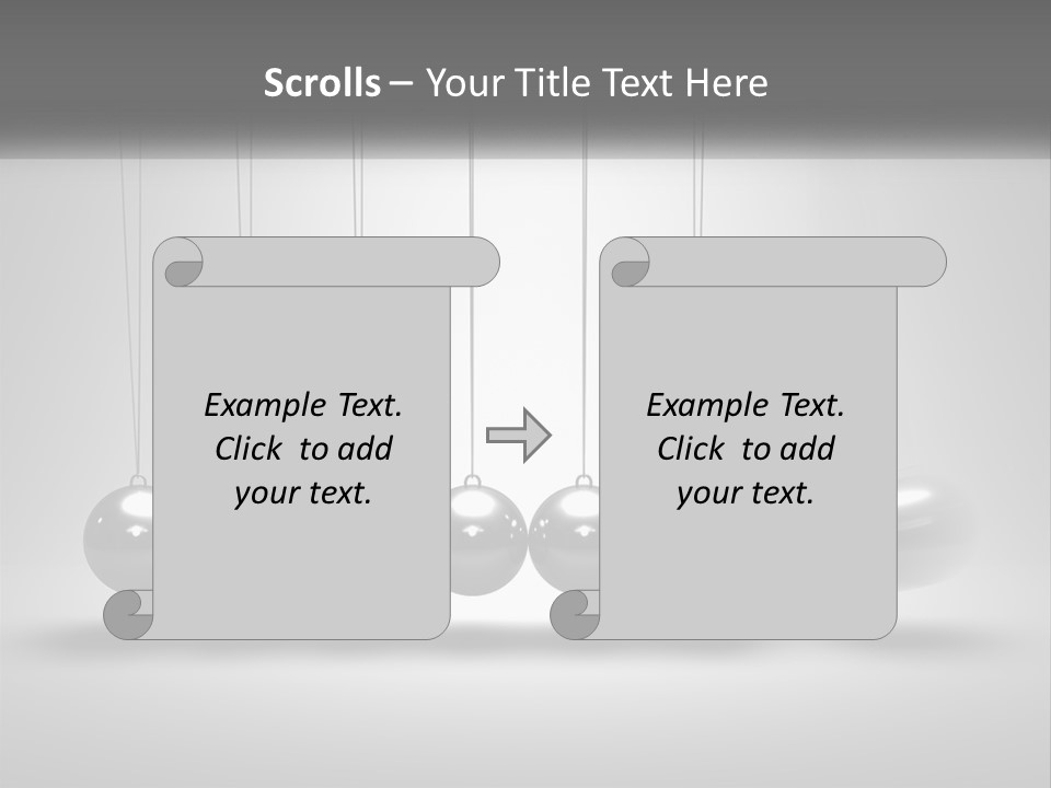 Ball Force Grey PowerPoint Template