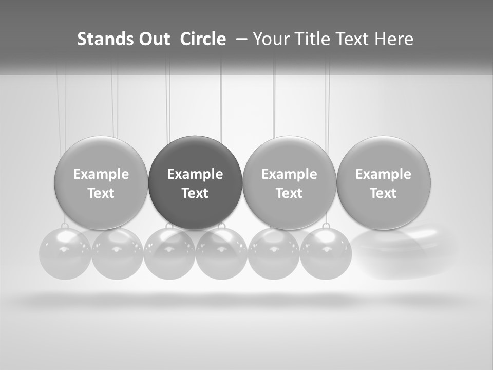 Ball Force Grey PowerPoint Template