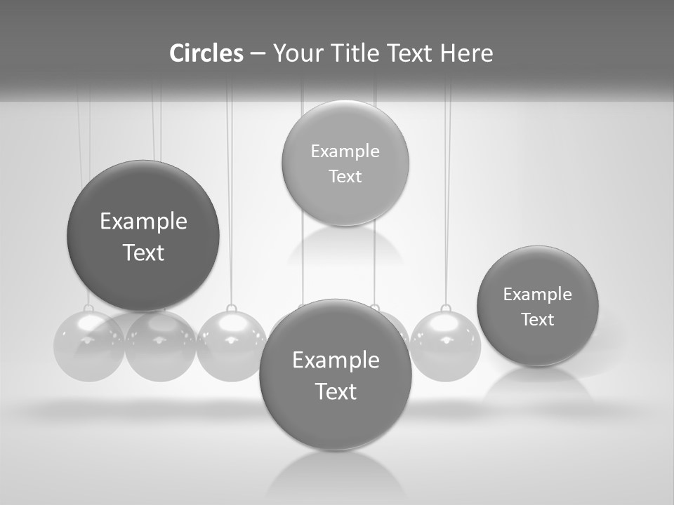 Ball Force Grey PowerPoint Template