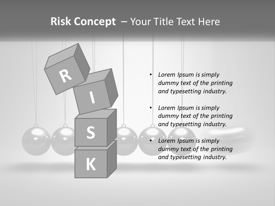 Ball Force Grey PowerPoint Template