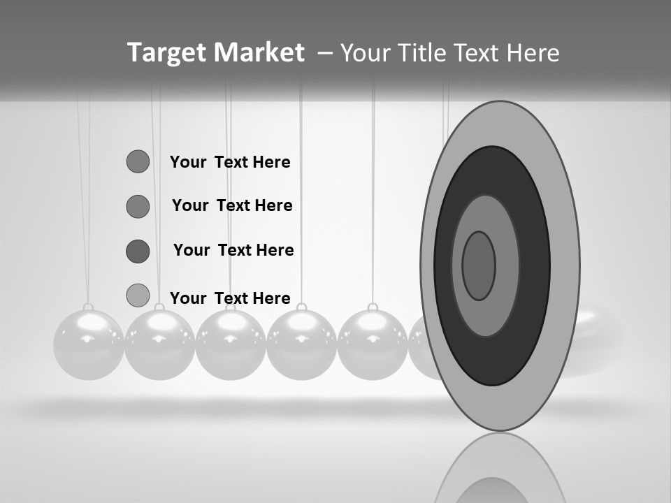 Ball Force Grey PowerPoint Template